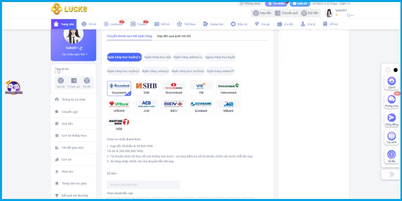 Hướng dẫn giao dịch nhanh Uw99 - Uw99